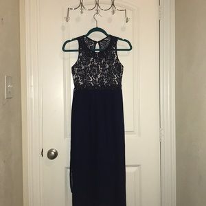 Long Dress Kids Size 12 Dark Blue